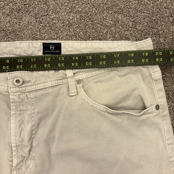 AG Adriano Goldschmied Men's Ivory Jeans 38 x 25 Shortened Hemmed (38x34) EUC - Picture 9 of 16